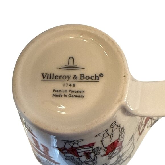 Villeroy & Boch 1748 Right Twisted Handle Coffee Mug Cup Landmarks Koln Germany - Picture 10 of 11